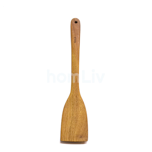 Espátula Ecológica Yuka de Madera de Teca Natural, Material Sostenible, Seguro para Alimentos, Sin Pintura ni Barniz, Halal, Utensilios de Cocina Personalizados - Product Image 2