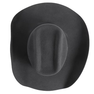 GENERSA SPORTS Chapeau de cowboy noir en polyester unisexe à large bord, décontracté, pour l'extérieur, toutes saisons, taille adulte, circonférence de la tête 50-52 cm - Product Image 5