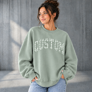 High Quality 360gsm Cotton French Terry Mock Neck <b>Sweatshirt</b> Plus Size Women <b>Vintage</b> <b>Sweatshirts</b> OEM Factory Direct Supplier - Product Image 1