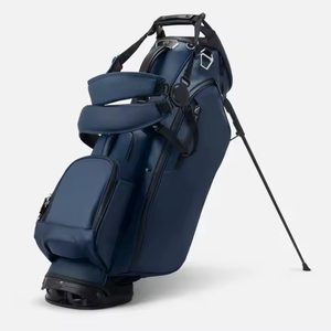 Nouveauté : Sacs de golf unisexes de haute qualité en cuir véritable, durables, avec motif géométrique de style vintage et broderie de logo personnalisée - Product Image 2