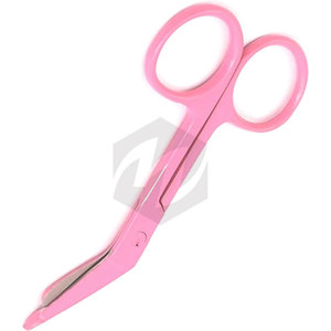 Ciseaux à pansements Lister 3,5 pouces en acier inoxydable, couleur rose, pour couper les pansements, les bandes, la gaze, instruments médicaux - Product Image 3