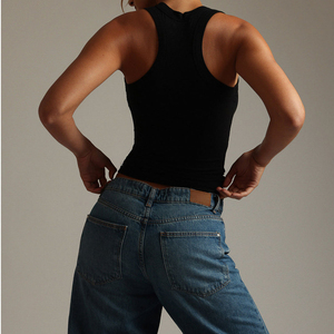 Camiseta sin mangas para correr para mujer 2024, camiseta sin mangas para mujer a la venta, Material de poliéster y algodón de buena calidad, camisetas y chaleco para mujer - Product Image 4