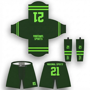Ensemble d'uniformes de hockey sur glace vierges OEM de qualité supérieure, personnalisables, brodés, écologiques, respirants, à séchage rapide, 100 % polyester - Product Image 4