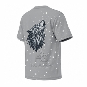 Camiseta de Hombre con Estampado de Galaxia y Estrellas, Color Gris, Sostenible, Talla Grande, Diseño Cósmico, Manga Corta, Estilo Urbano, Nueva Llegada, Tendencia - Product Image 5