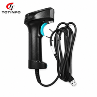 TOTINFO U16 Lecteur de codes-barres portable USB filaire 1D 2D CMOS avec lecture de codes QR 100FPS, visée point rouge, en stock, garantie 1 an