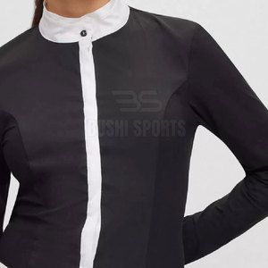 Chemises d'équitation athlétiques confortables en tissu doux et chemises d'équitation pour l'entraînement équestre quotidien - Product Image 6