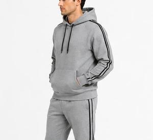 Sweat-shirt à capuche pour homme 100% coton molletonné coupe classique dégradé de couleurs décontracté avec poche impression numérique écologique pour l'automne - Product Image 2