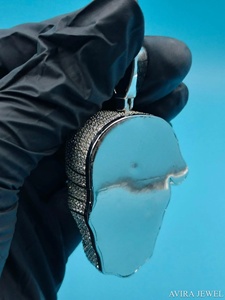 จี้เงินแท้ 925 ชุบทองคำสีกุหลาบ สำหรับผู้ชายและผู้หญิง ได้รับการรับรองจาก GRA ประดับเพชรโมอิสซาไนต์แบบ Icy สไตล์ฮิปฮอป - Product Image 3