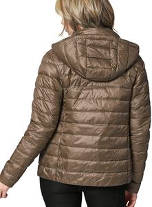 Plus Size Wind Breaker Fashion WinterRemovable Hoodie Print <b>Trench</b> Bubble Puffer Women 100% Polyester Face Jacket Bubble - Product Image 2