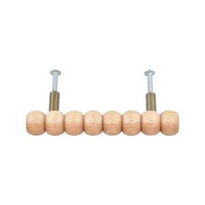 Poignée de meuble moderne en bois à perles, poignée en T, bouton de tiroir à vis avec finition polie, taille 5'' pour porte de placard - Product Image 3