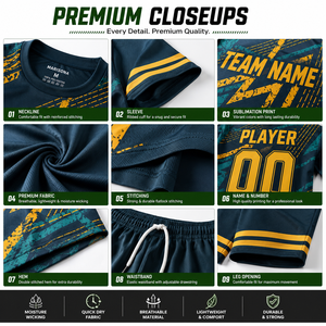 Uniforme de Fútbol Personalizado para Niños, Conjunto de Camiseta y Pantalones Cortos para Campamento Juvenil, Sublimado, Ligero, de Secado Rápido y Transpirable para Entrenamiento en Equipo - Product Image 3