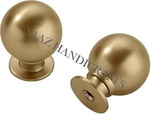 Perfect Designed Furniture Hardware Golden Cast Iron <b>Door</b> <b>Knobs</b> for Hotel Living Room Bedroom Home Office-Industrial Design Best - Product Image 3