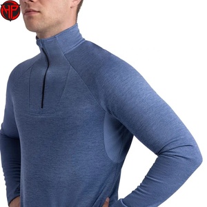 Sweat à capuche zippé 1/4 personnalisé avec logo de haute qualité, unisexe, polyester/coton, respirant, anti-UV, séchage rapide, performance sportive - Product Image 3
