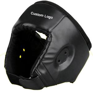 Protège-tête de boxe en cuir PU, directement de l'usine, pour l'entraînement MMA, casque absorbant les chocs pour les athlètes - Product Image 6