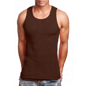 Camiseta sin Mangas de Color Sólido, Precio al por Mayor, Top Ventas, Moda Masculina, Gimnasio, Culturismo, 100% Algodón, Patrón Sólido, Tejido de Punto, Casual - Product Image 2
