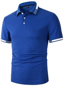 Camiseta de Golf Profesional para Hombre, Personalizada con Bordado, Anti-Pilling, de Secado Rápido, Tejido de Poliéster/Algodón para Torneos - Product Image 6