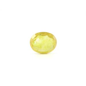 Yellow Sapphire 4.45 Carat Oval Cut Loose Gemstone for Fine Jewelry - Product Image 2