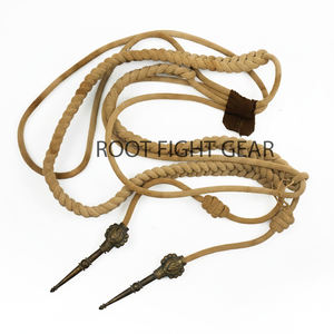 Aiguillette métallisée de luxe haut de gamme personnalisée en fil de bullion avec épingle de sûreté et fermeture auto-agrippante 3D pour uniforme tactique - Product Image 6