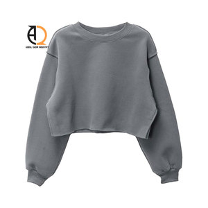 Sudadera corta de forro polar para mujer, corte holgado, informal - Product Image 5