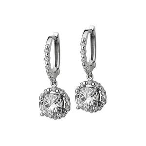 Pendientes de Diamantes de Moissanita con Corte Redondo, Elegantes, en Plata 925, para Uso Diario y Regalos, Disponibles en Grandes Cantidades - Product Image 4
