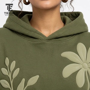 Premium women <b>hoodies</b> with puff printing details soft texture durable finish comfortable fit and <b>trendy</b> modern streetwear style - Product Image 5