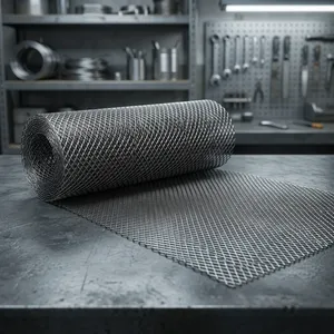 Industrial Grade Galvanized Diamond Expanded Metal <b>Mesh</b> Sheet for Fencing and Partitions High Strength Galvanized Expanded Metal - Product Image 1