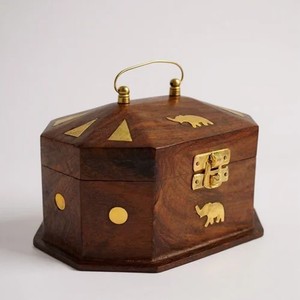 Caja de Joyería de Madera de Sheesham Hecha a Mano, Estilo Jodhpur, Venta al Por Mayor - Product Image 4