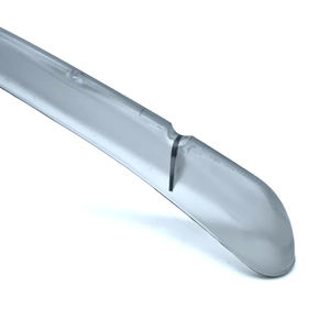 ไม้แขวนเสื้อพลาสติกใสขายดี ราคาแข่งขัน สำหรับเสื้อผ้าเด็ก ขายส่งเพื่อการส่งออก พร้อมโลโก้ - Product Image 5