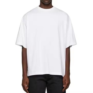 Camiseta de Hombre con Logotipo Personalizado en la Parte Delantera, 100% Algodón, Corte Holgado, Cuello Redondo, Manga Corta, Tejido de Primera Calidad, con Estampado - Product Image 1