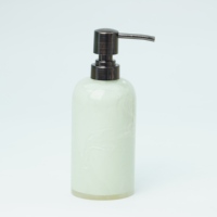 Distributeur de savon cylindrique en résine, accessoire de salle de bain pour la maison et l'hôtel