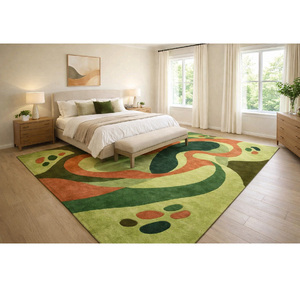 Alfombras y Tapetes 100% Lana Hechos a Mano, Alfombra de Lana Suave para Hogar, Lavandería, Comedor, Oficina - Product Image 3