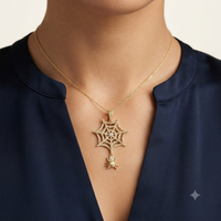 Pendentif Hip-Hop Personnalisé en Or Massif 14K avec Motif Animal, Design Unique, Diamant Moissanite VVS, Breloque de Haute Qualité, Bijou Unisexe, Cadeau