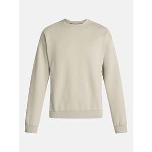 Sudadera de hombre de corte regular con hombros caídos, estilo urbano, cuello en V, forro polar grueso, suelta, informal, deportiva, de pana - Product Image 1