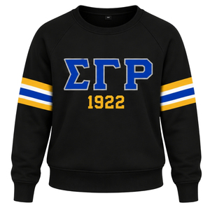 Sudadera personalizada con estampado de Sigma Gamma Rho para mujer, sudadera con letras griegas, cuello redondo, informal, estilo universitario, ropa de calle - Product Image 1