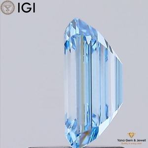 เพชร CVD สีฟ้าสดใส ระดับความสะอาด VS2 น้ำหนัก 1.50 กะรัต รูปทรงมรกต พร้อมใบรับรอง IGI สำหรับเครื่องประดับชั้นดี - Product Image 3