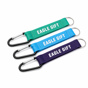 Porte-clés de poignet personnalisé pour l'escalade en extérieur, en nylon durable, avec mousqueton en fer robuste et impression typographique - Product Image 5