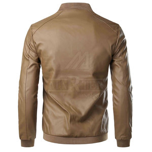 Classic <b>Men's</b> Polyester Winter <b>Jacket</b> with Stand Collar and Front Logo Eco-Friendly & Windproof Durable for Daily Wear - Product Image 2
