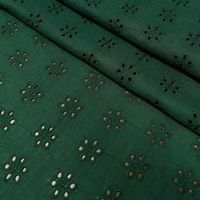 Tissu en Chiffon Blanc de Haute Qualité, Doux, Non Tissé, Écologique, Respirant, 100% Polyester, Tissu Brodé pour Robe Femme Kaftan