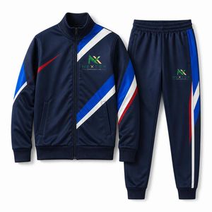 Conjunto Deportivo Personalizado para Hombre, con Capucha, Chaqueta con Cierre Completo y Pantalones, Traje de Entrenamiento Sólido para Invierno - Product Image 6