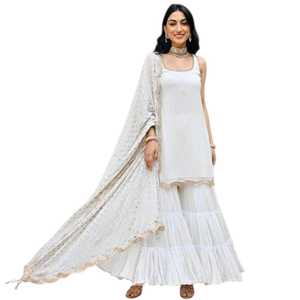 Últimos diseños personalizados de vestidos Anarkali Punjabi, ropa india y pakistaní, ropa festiva tradicional bordada para mujeres - Product Image 1