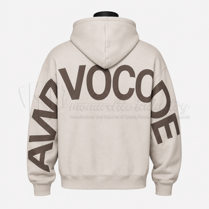 Sweat-shirt à capuche pour homme 100% coton French Terry Coupe classique Imprimé lettres sur la manche droite Vêtement décontracté pour l'automne - Product Image 2