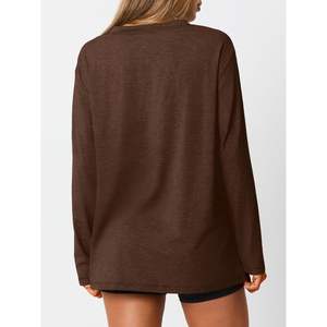 T-shirts de sport tendance pour femmes, coupe oversize, col rond, manches courtes, basiques, décontractés, respirants, pour l'été, grandes tailles - Product Image 1