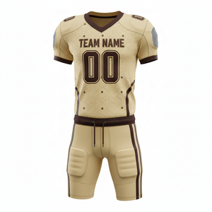 Conjunto de Uniforme de Fútbol Americano Personalizado para Hombre, Impresión por Transferencia de Calor, Transpirable, 100% Poliéster, Pantalones de Jersey, Antibacteriano, Anti-UV - Product Image 3