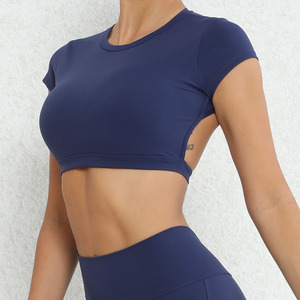 เสื้อกล้ามโยคะสำหรับผู้หญิงแบบผูกโบว์ด้านหลัง – ทรงหลวม ระบายอากาศได้ดี ผลิตจากผ้าสแปนเด็กซ์ เหมาะสำหรับวิ่ง ฟิตเนส และเล่นกีฬา มีไซส์พลัส - Product Image 1