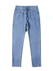 Nuevos Jeans Casuales para Hombre, Corte Recto, Elásticos, Clásicos, Azules y Negros, de Trabajo, Ajuste Holgado, Cintura Media, Lavado Regular, Otoño - Product Image 3