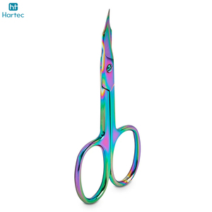 Tijeras para Cutículas de Doble Vista con Diseño Arcoíris, Herramienta Profesional de Manicura de Acero Inoxidable para un Cuidado Preciso de las Uñas en Salón - Product Image 2