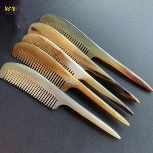 Peigne à cheveux en corne de buffle de qualité supérieure, fait main, en corne naturelle noire, peigne de toilettage à dents larges, démêloir à barbe, poli, outil de soin personnel - Product Image 6