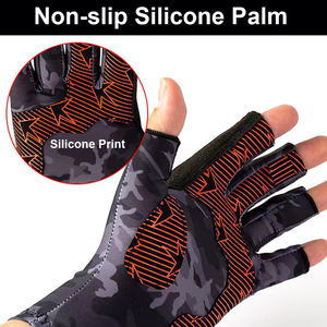 Guantes de Pesca Personalizados con Protección Solar y Refrigeración, Antideslizantes, Anti-UV, de Medio Dedo, para Deportes al Aire Libre de Verano - Product Image 4