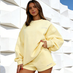 Sudadera Casual de Felpa Francesa de Algodón de Alta Calidad Personalizada con Bordado para Mujer - Product Image 1