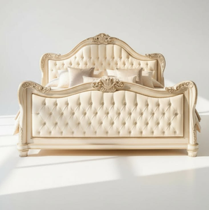 Cadre victorien en noyer foncé avec des sculptures ajourées et des poteaux décorés d'ornements, disponible à prix de gros - Product Image 4